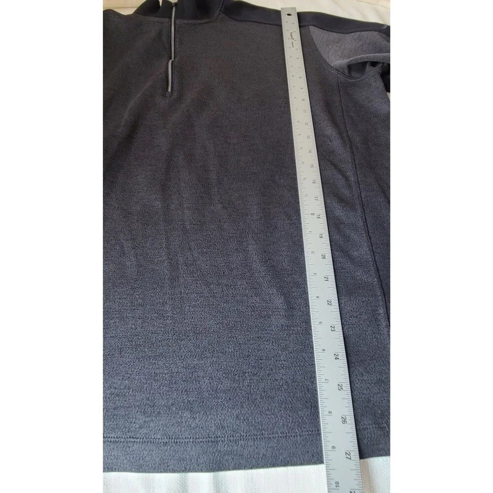 Nike Golf Dri-FIT Mens XXL 1/4 Zip Pullover Crown Royal Gray Performance